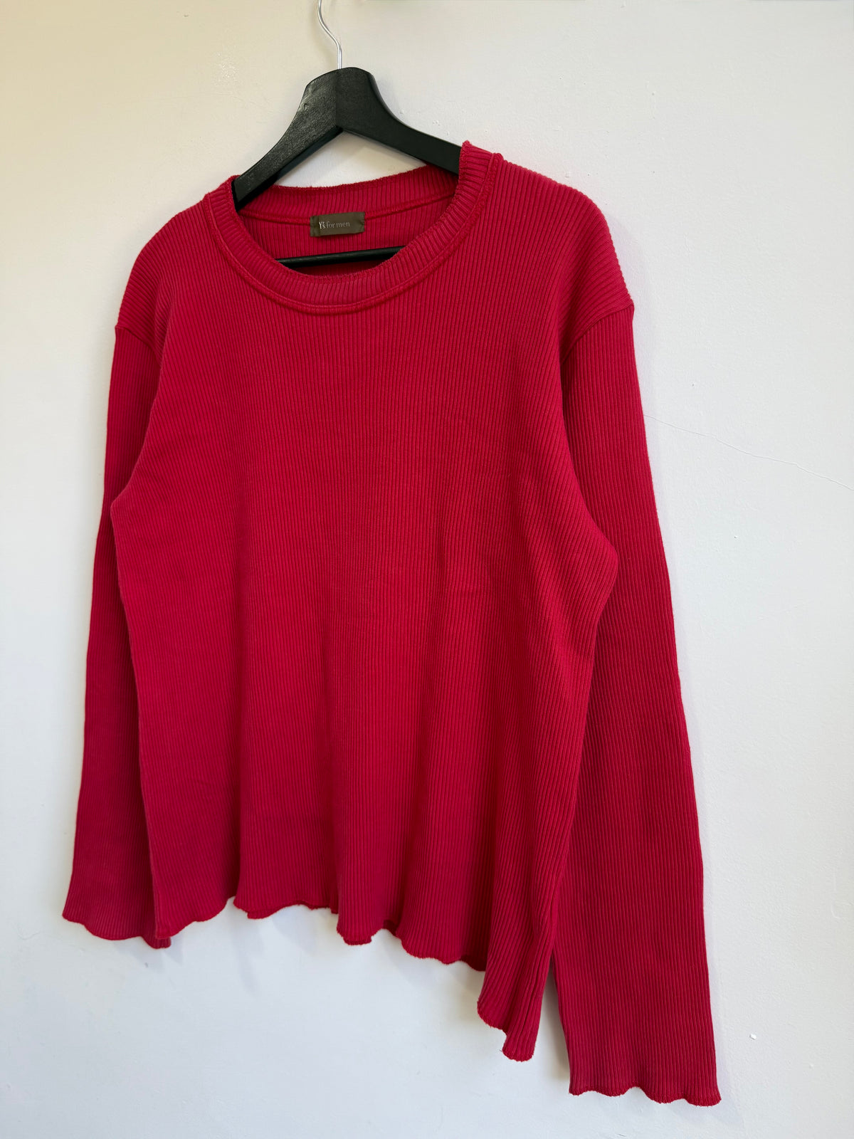 Y's For Men Ribbed Cotton Knit Top