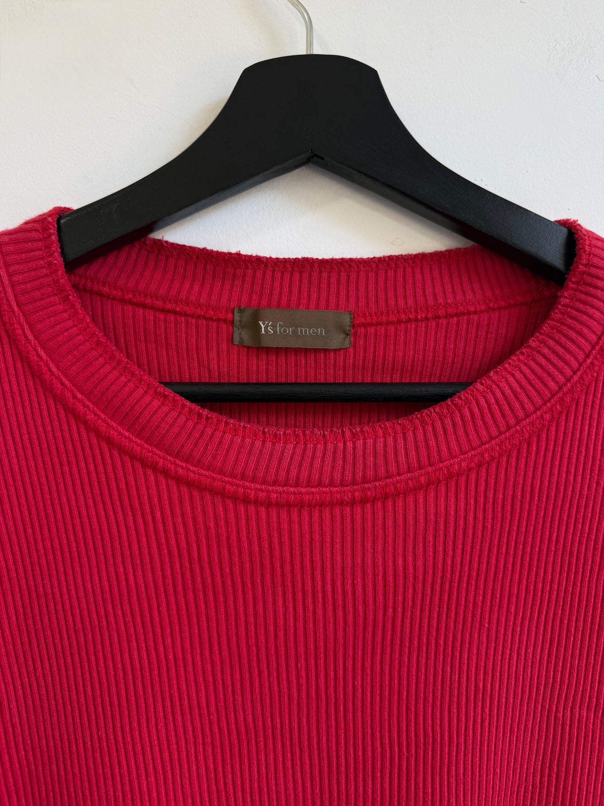 Y's For Men Ribbed Cotton Knit Top