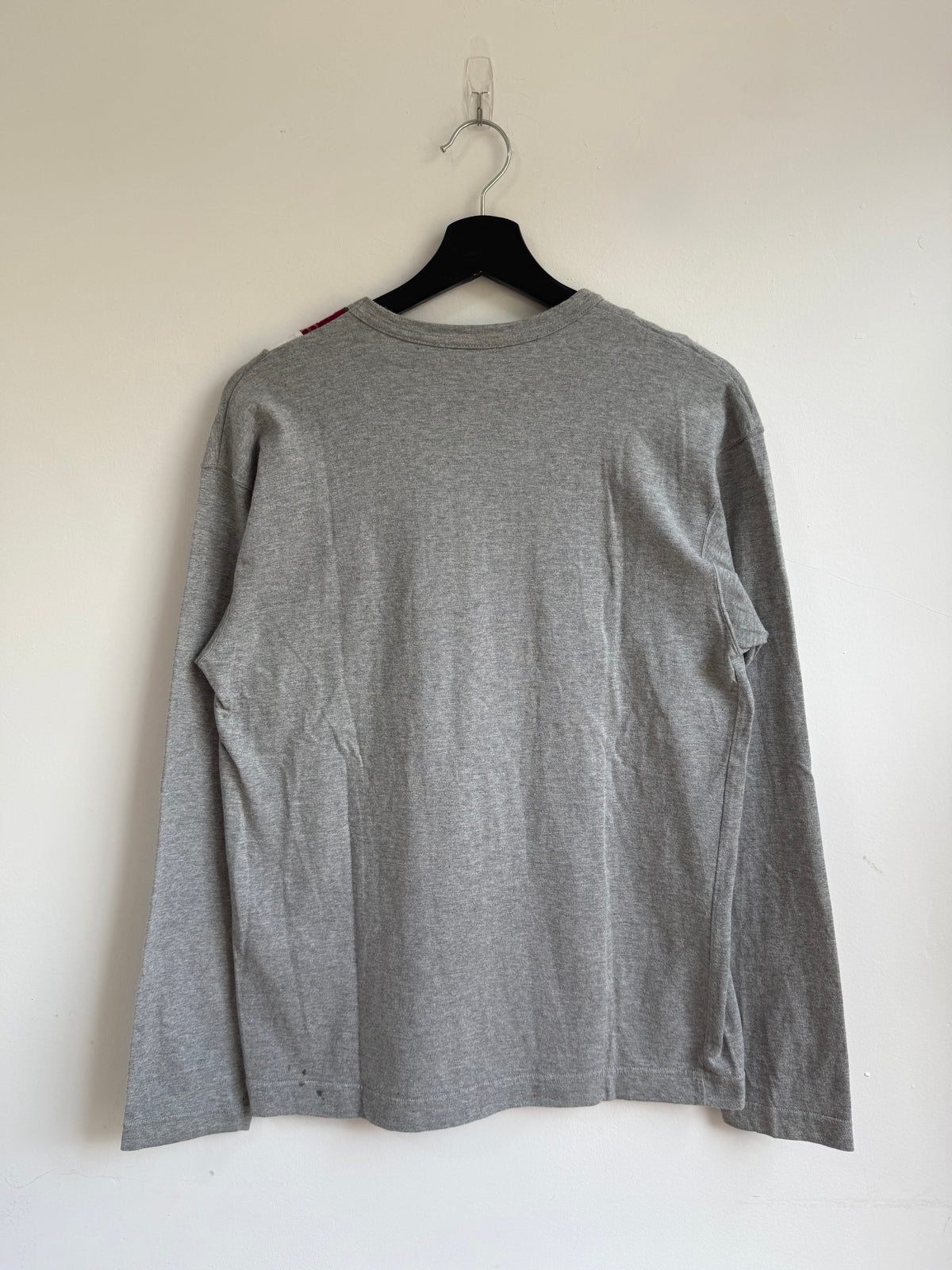 Comme des Garçons Homme aw01 Tartan Patchwork Long-Sleeve T-shirt