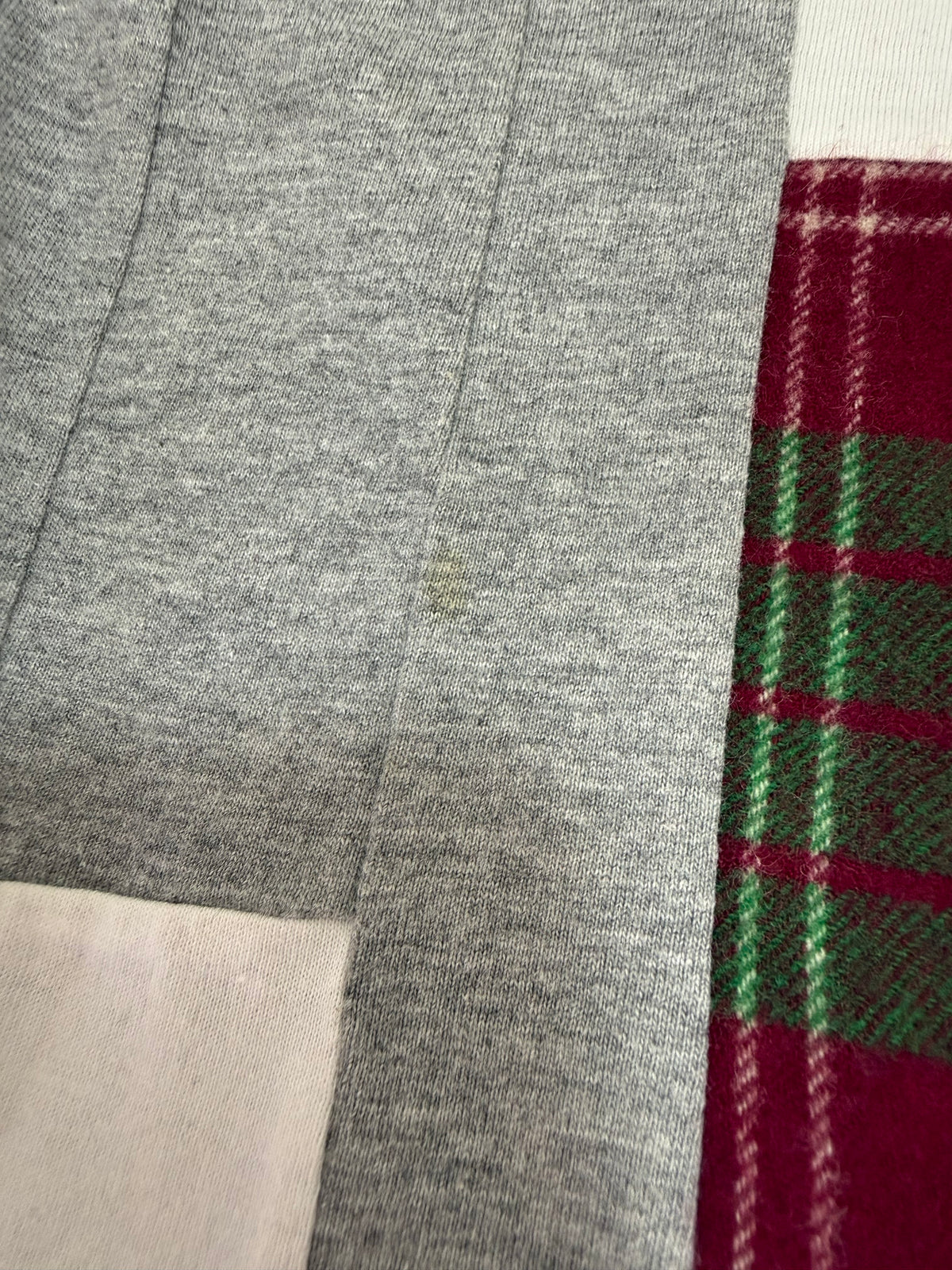 Comme des Garçons Homme aw01 Tartan Patchwork Long-Sleeve T-shirt