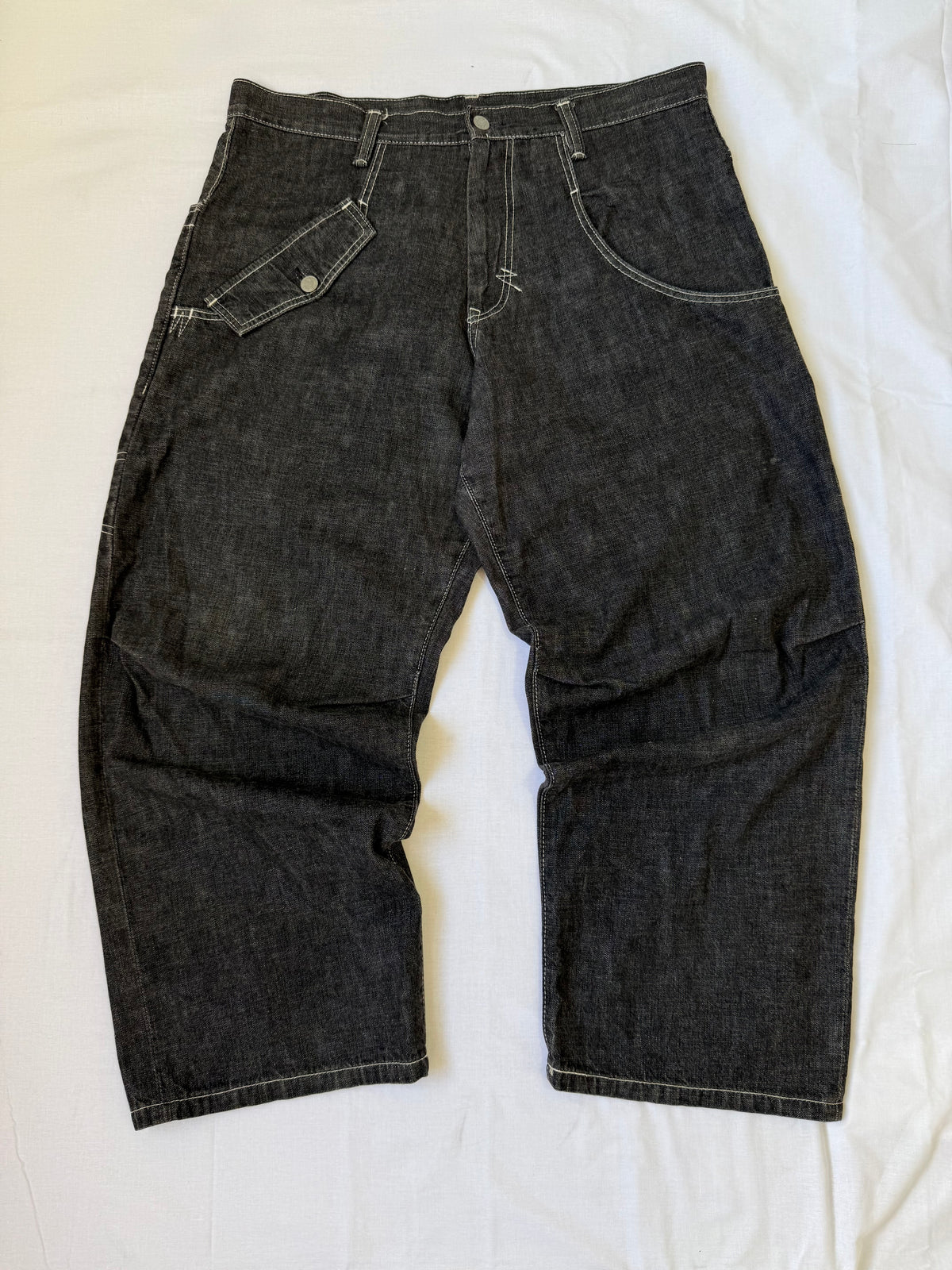 Y's Multi-Pocket Wide Denim