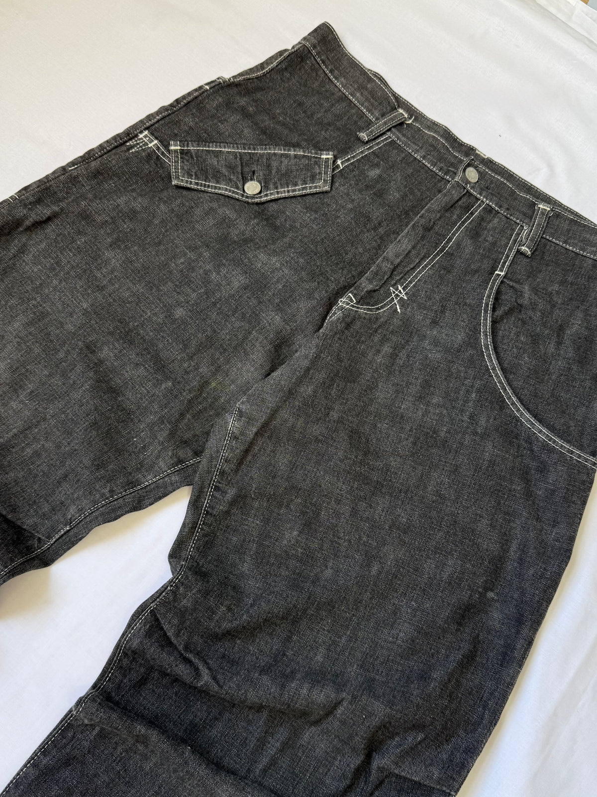 Y's Multi-Pocket Wide Denim