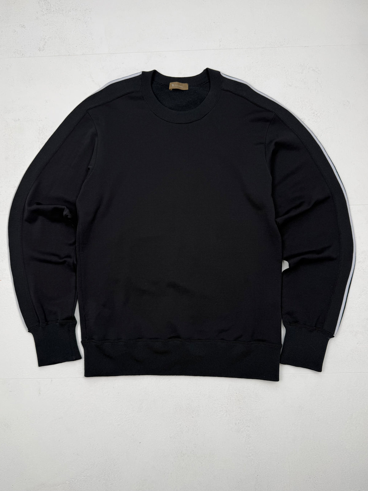 Y's For Men 90s White Side Stripe Sweatshirt