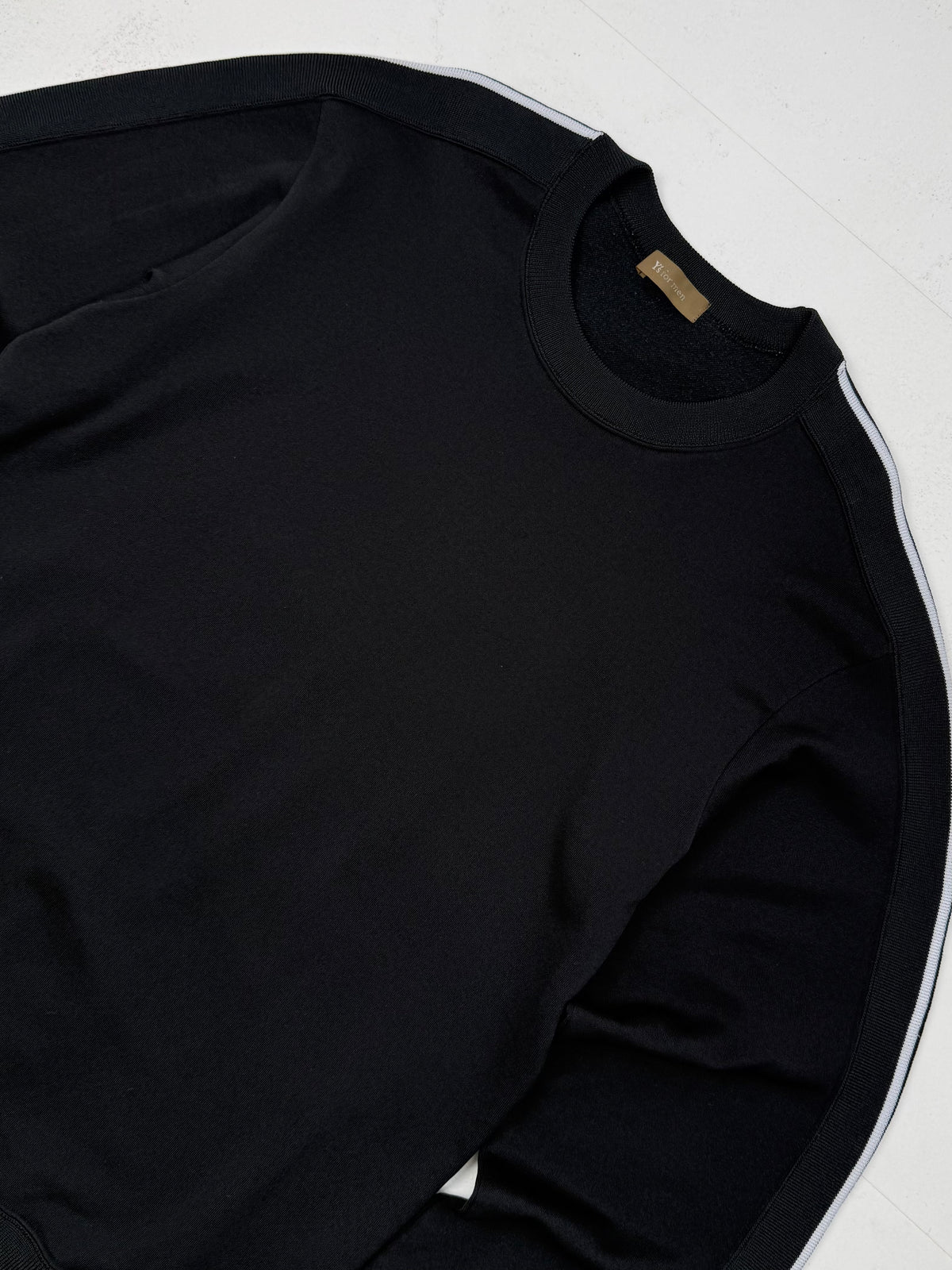 Y's For Men 90s White Side Stripe Sweatshirt