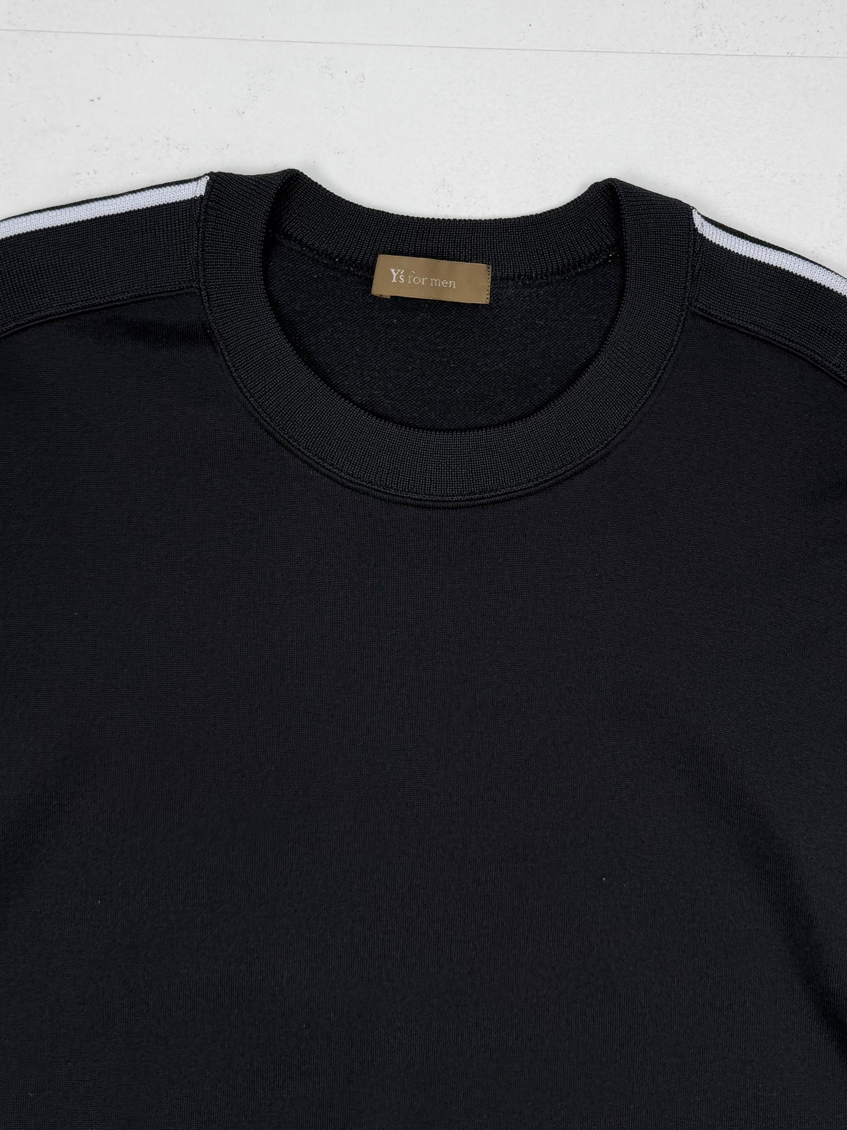 Y's For Men 90s White Side Stripe Sweatshirt