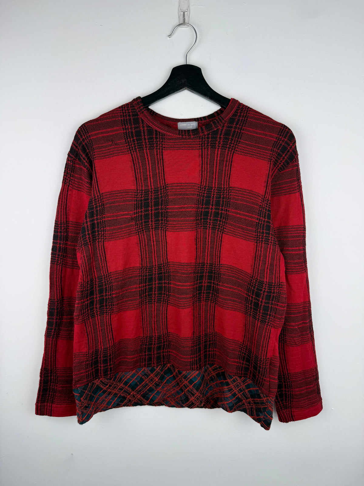 Comme des Garçons Homme aw01 Tartan Knit Jumper