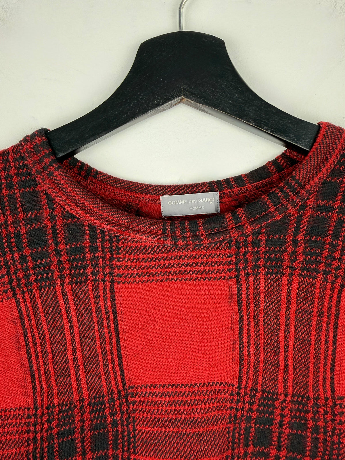 Comme des Garçons Homme aw01 Tartan Knit Jumper