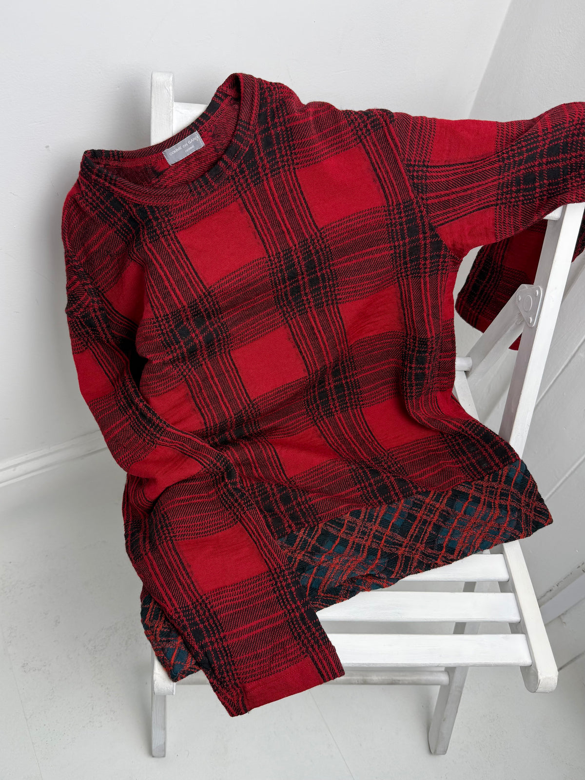 Comme des Garçons Homme aw01 Tartan Knit Jumper