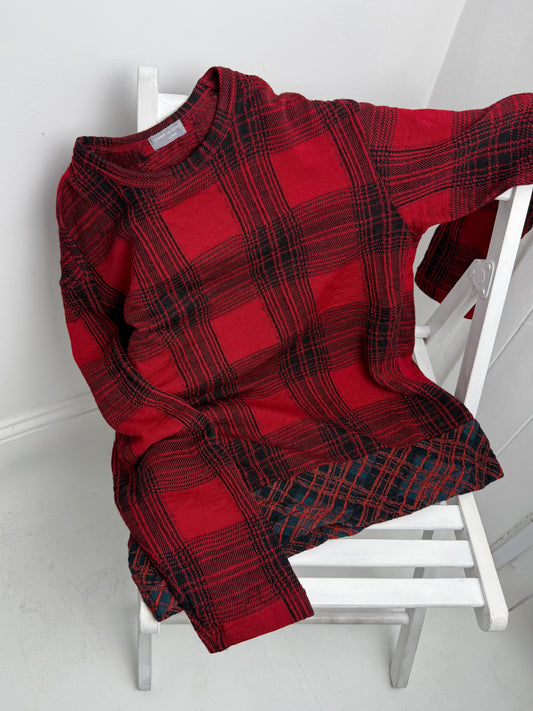 Comme des Garçons Homme aw01 Tartan Knit Jumper