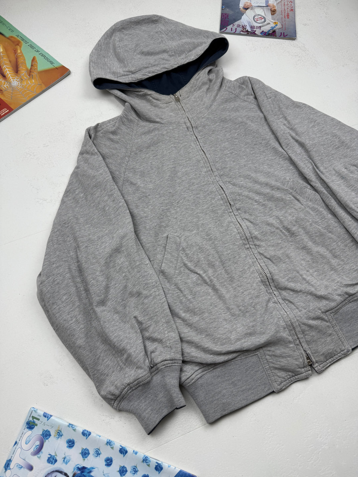 Issey Sport 80s Reversible Hooded Bomber Jacket