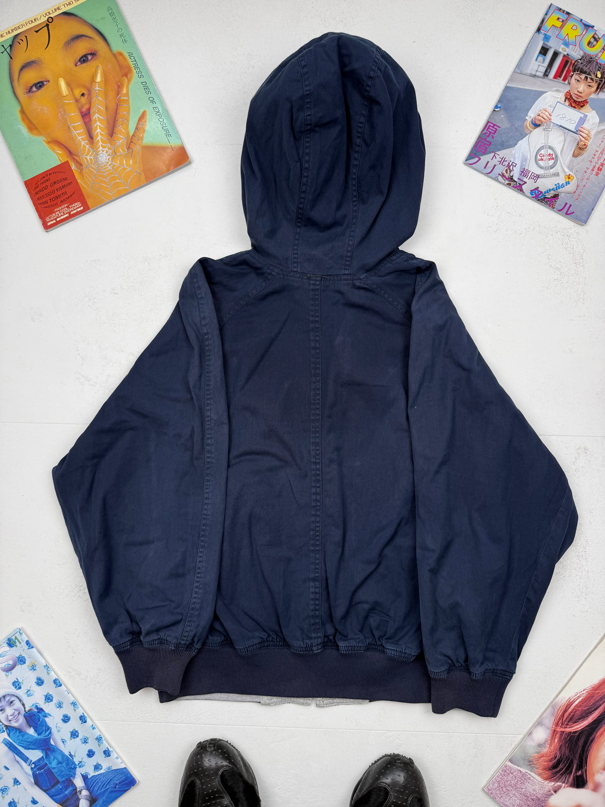 Issey Sport 80s Reversible Hooded Bomber Jacket