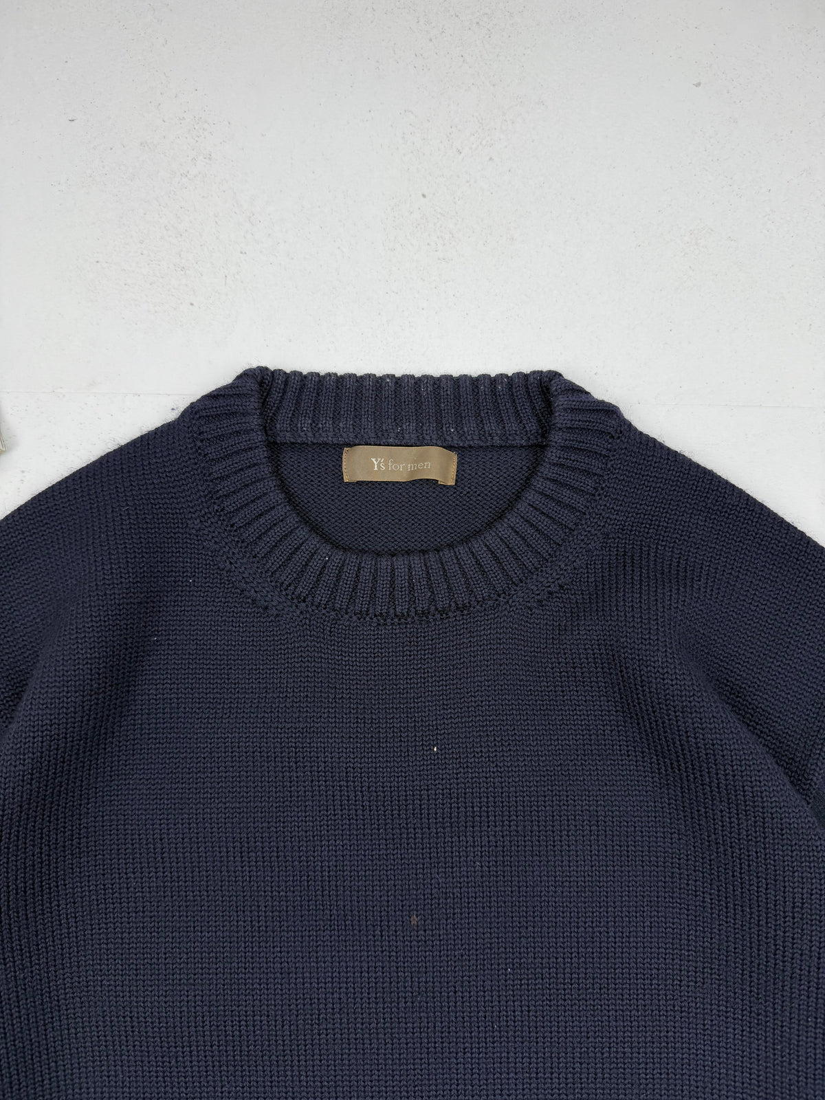 Y’s for Men Contrast Sleeve Wool Knit Sweater