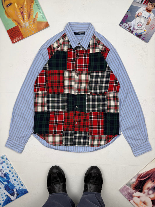 Comme des Garcons Homme Tartan Patchwork Shirt
