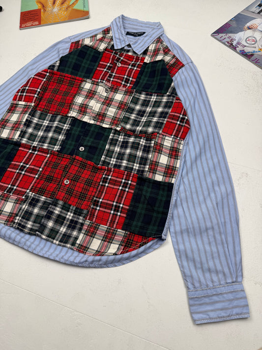 Comme des Garcons Homme Tartan Patchwork Shirt