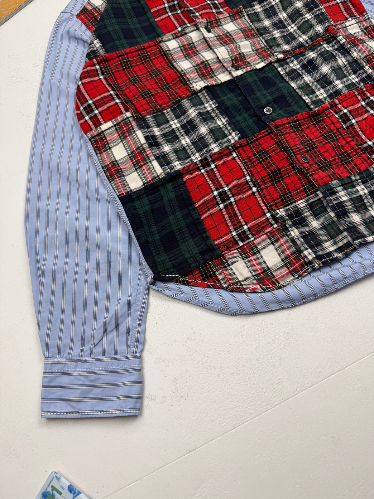 Comme des Garcons Homme Tartan Patchwork Shirt
