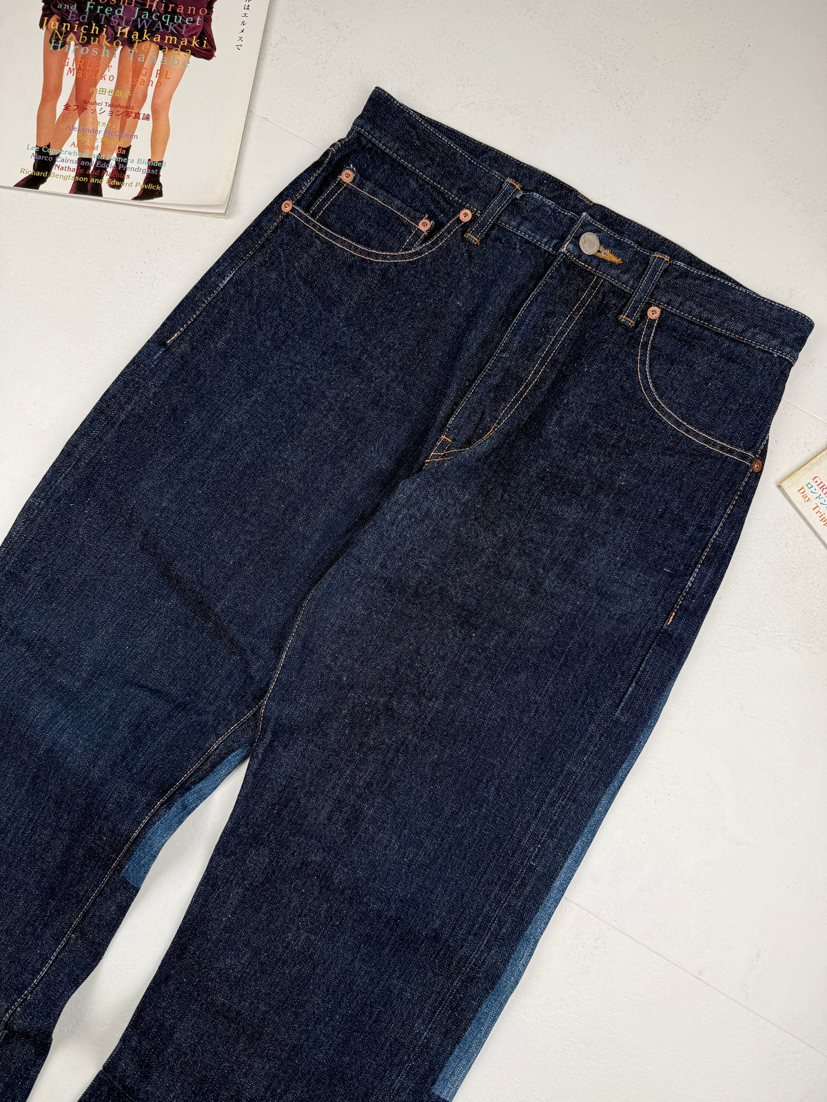 Comme des Garcons Homme AD2002 Two-Tone Indigo Denim