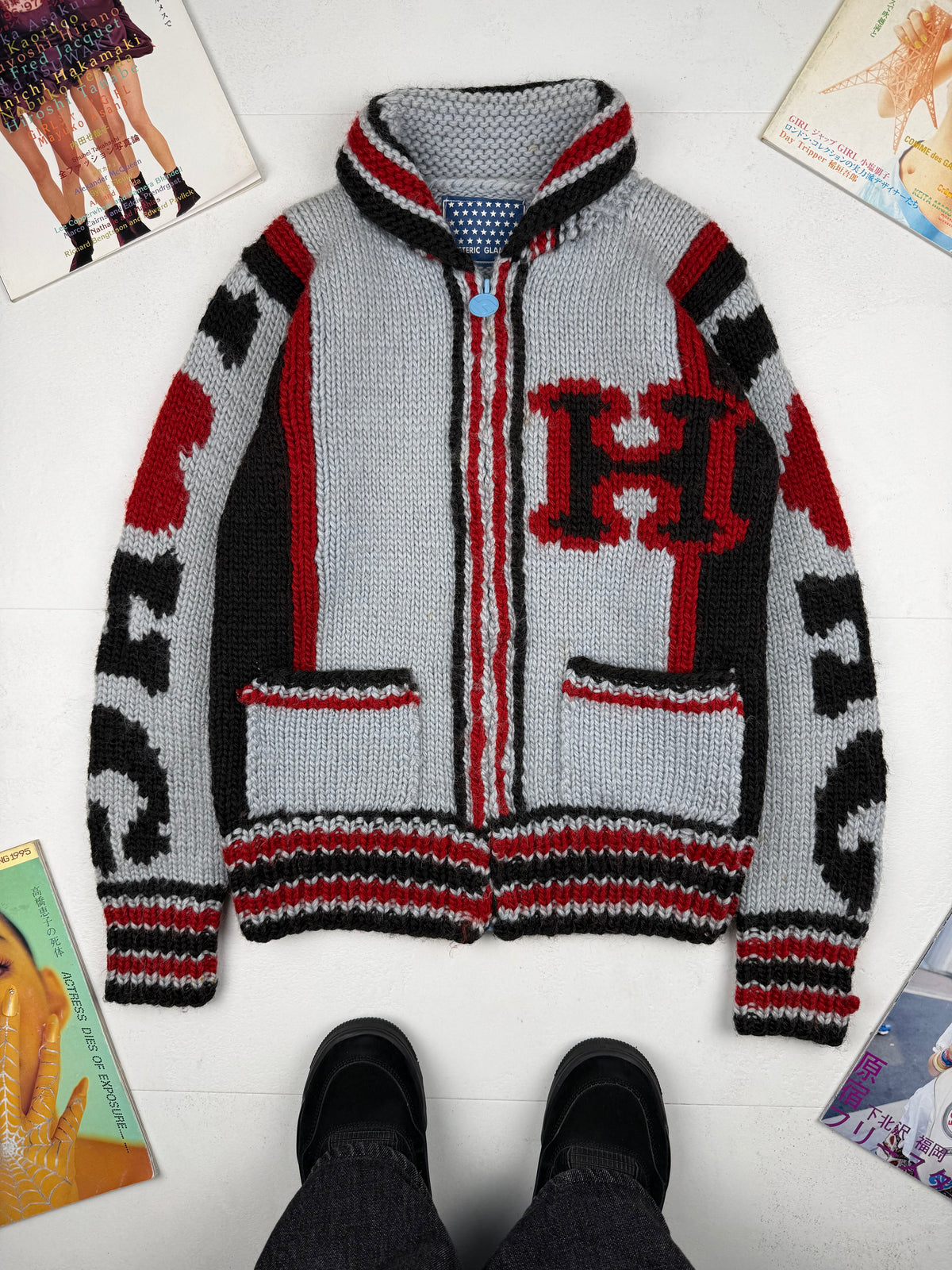 Hysteric Glamour 90s/00s Cowichan Zip Cardigan