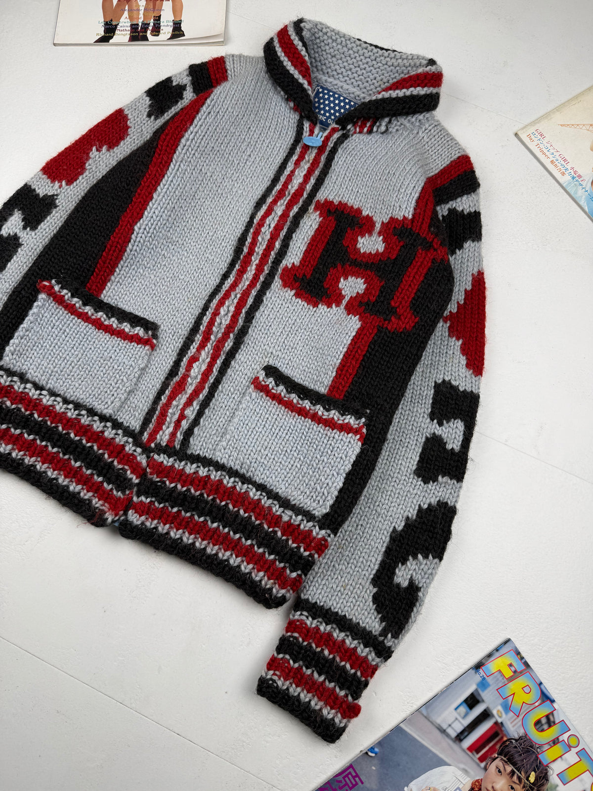 Hysteric Glamour 90s/00s Cowichan Zip Cardigan