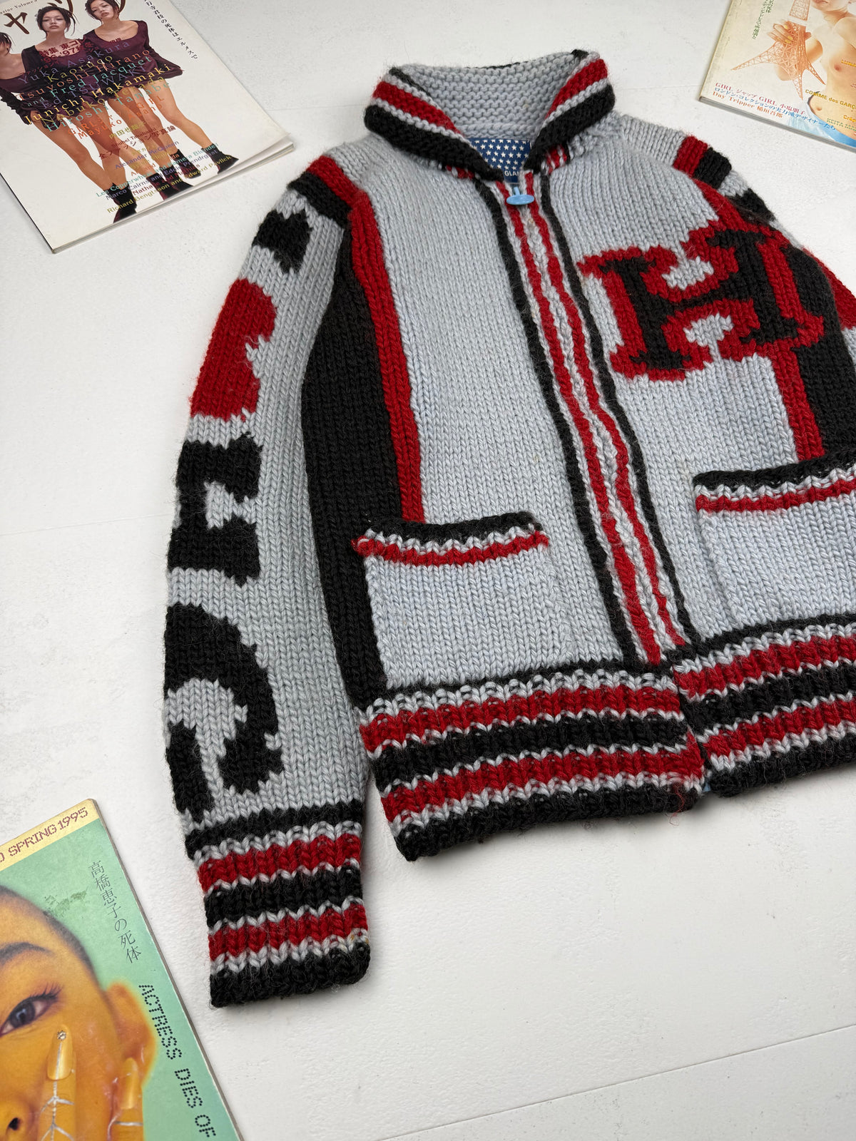 Hysteric Glamour 90s/00s Cowichan Zip Cardigan