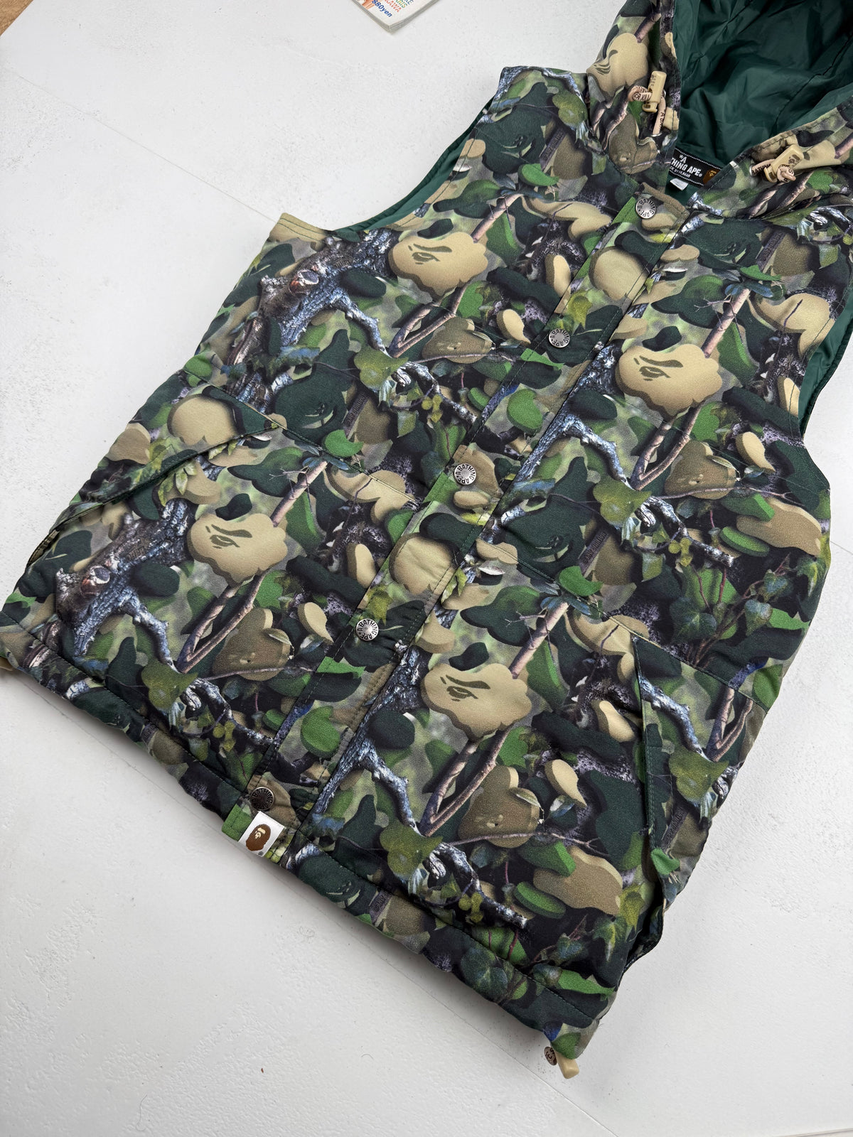 BAPE Camo Hooded Gilet Body Warmer