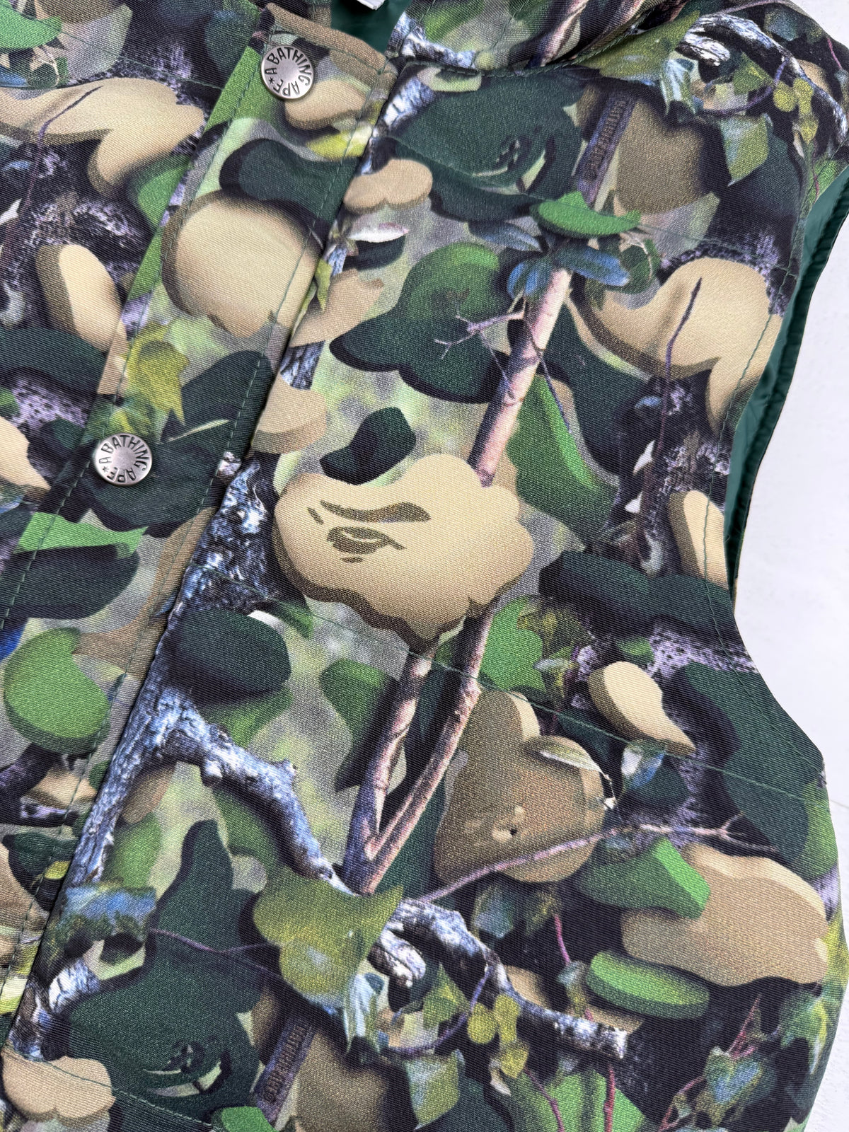 BAPE Camo Hooded Gilet Body Warmer