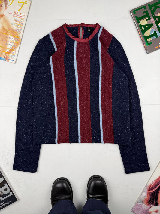Comme des Garçons Tricot AW2000 Speckled Striped Knit Sweater