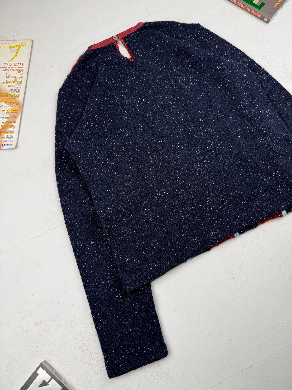 Comme des Garçons Tricot AW2000 Speckled Striped Knit Sweater