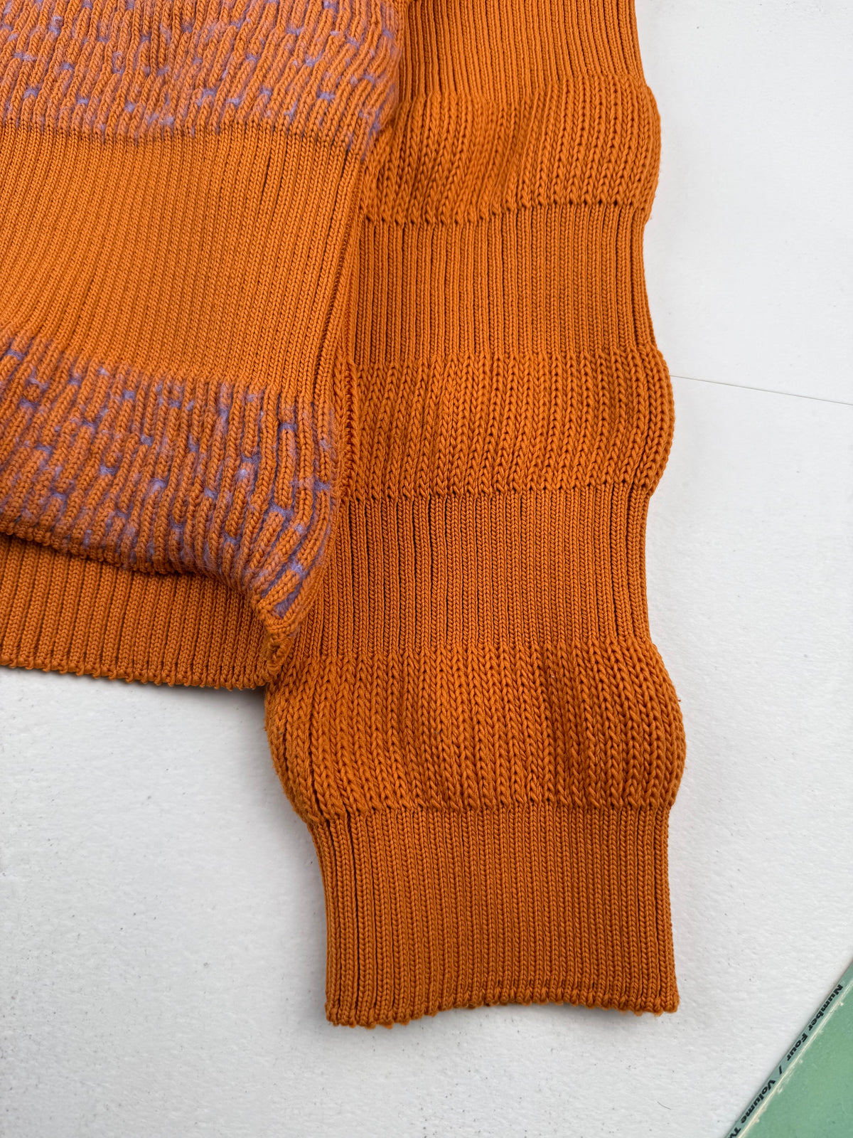 Issey Miyake aw97 Archive Orange "Wobbly" Knit Sweater