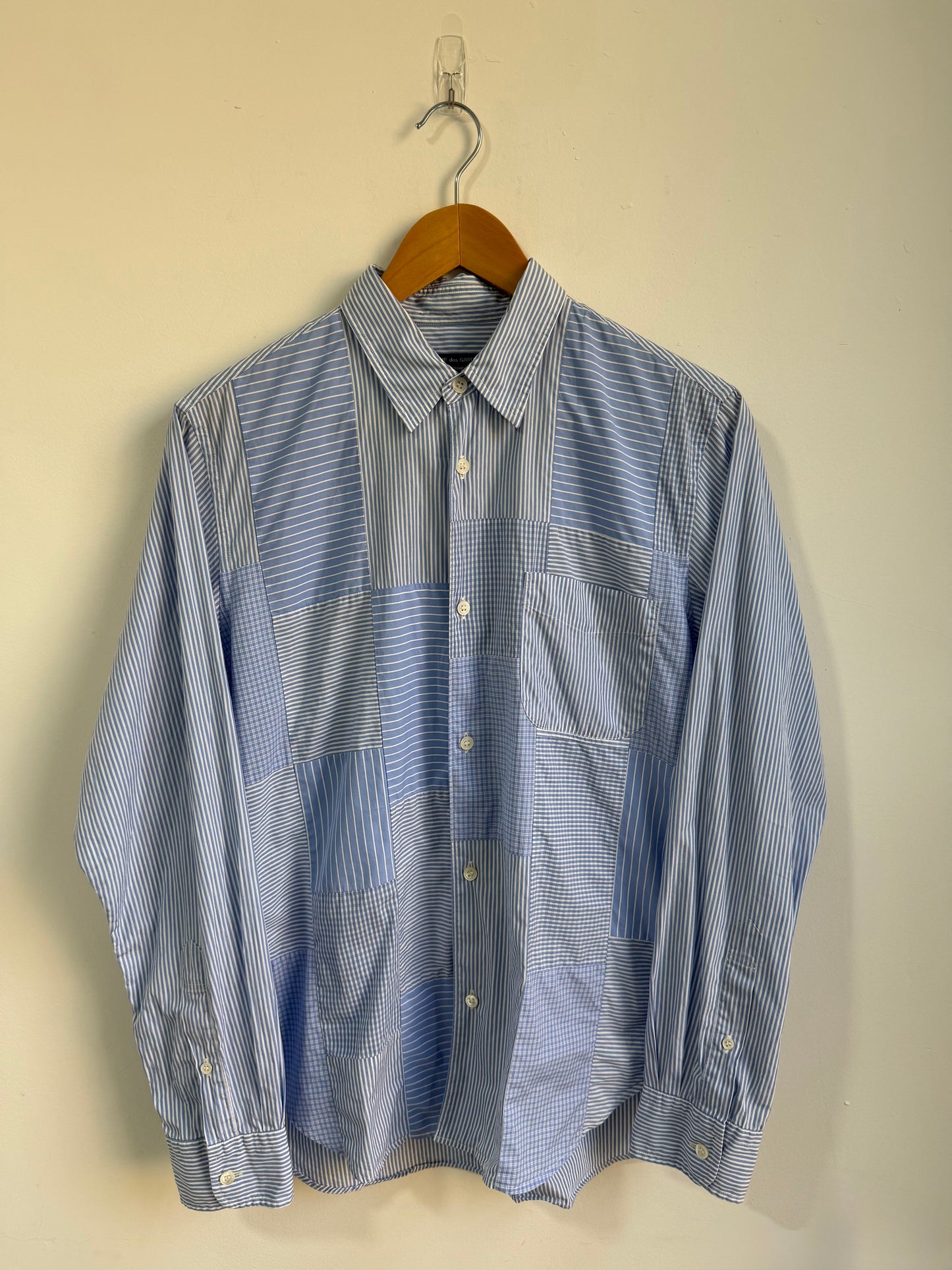 Comme des Garçons  Homme AW17 Striped Patchwork Shirt