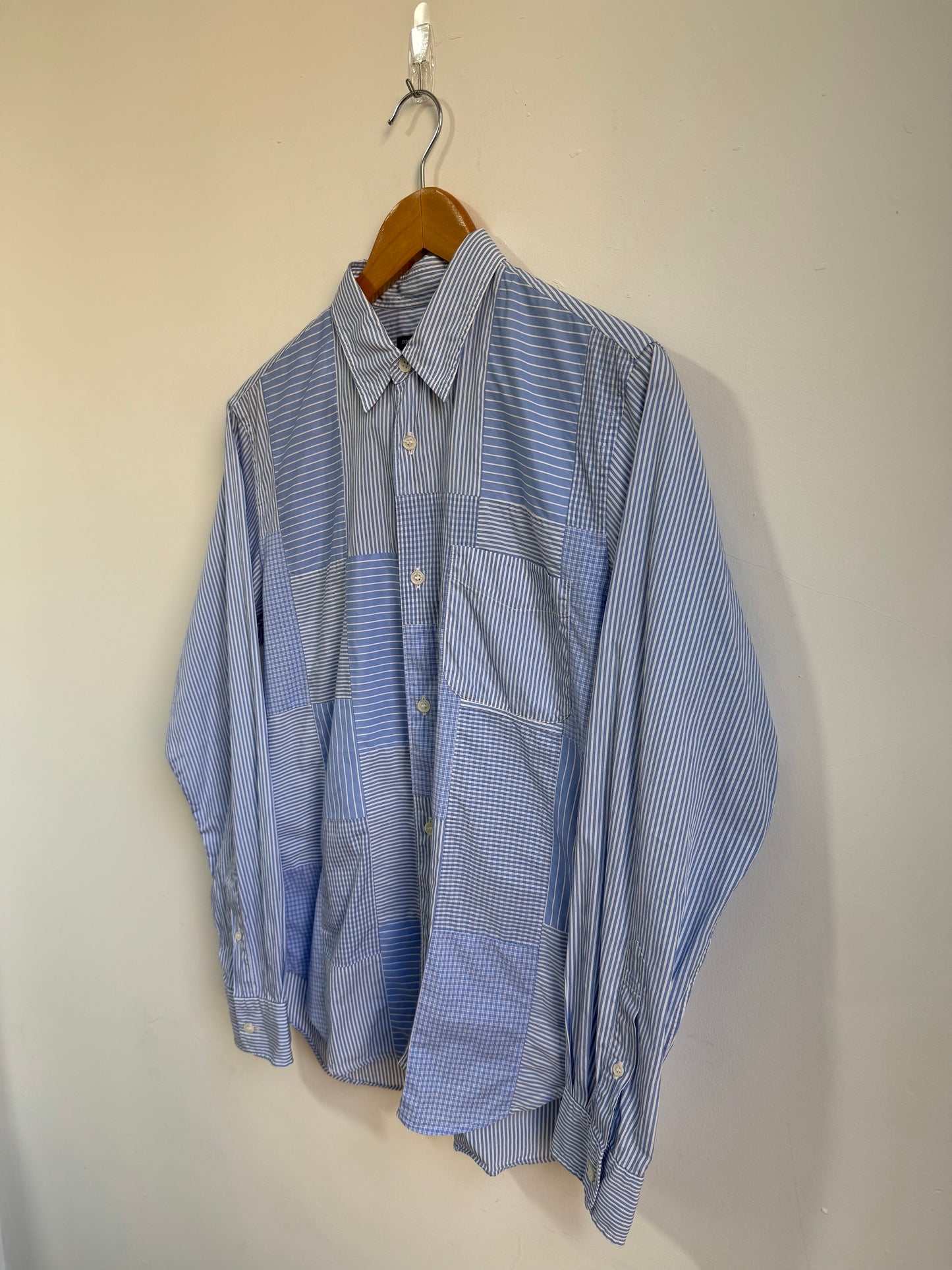 Comme des Garçons  Homme AW17 Striped Patchwork Shirt