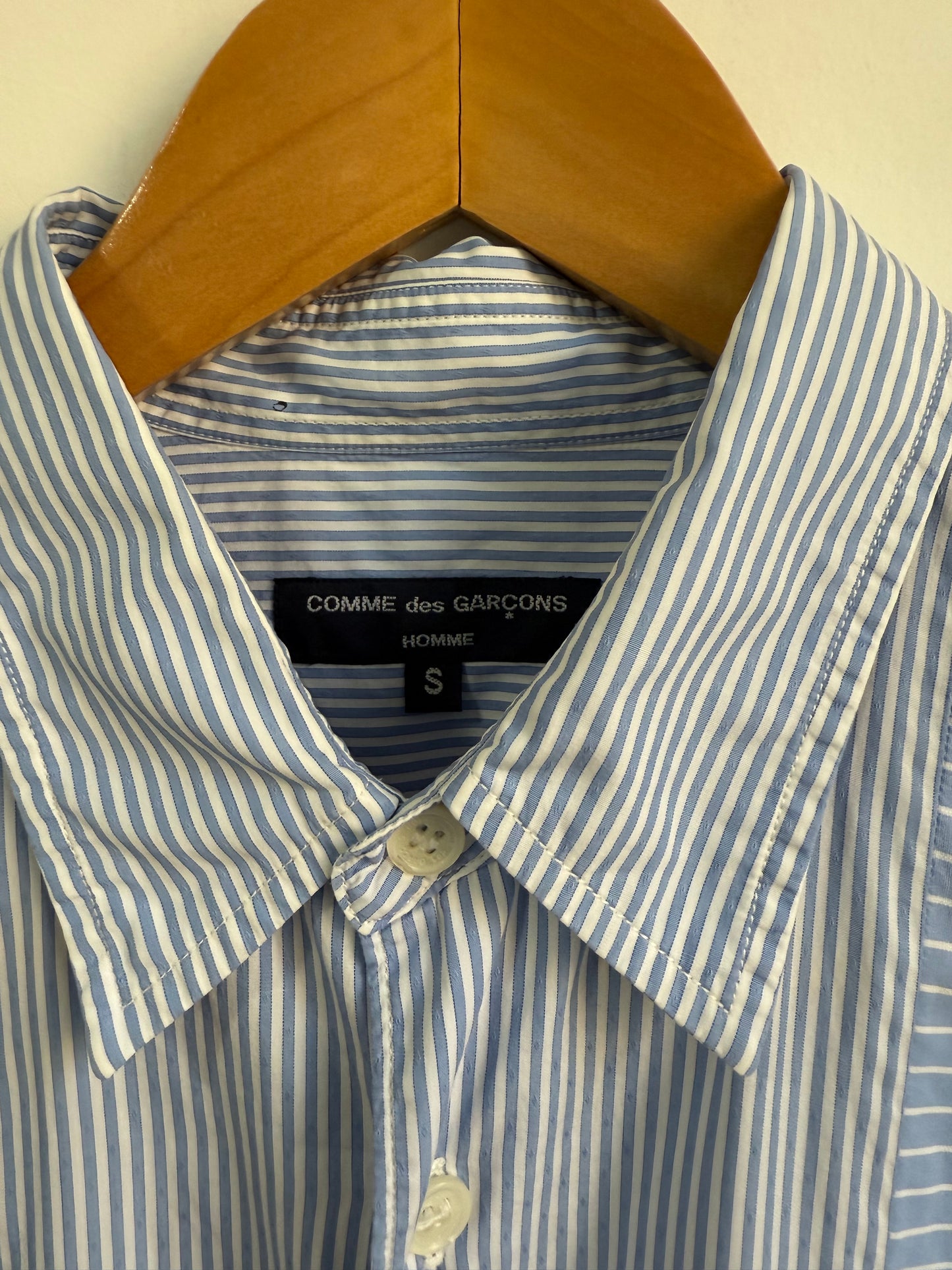 Comme des Garçons  Homme AW17 Striped Patchwork Shirt