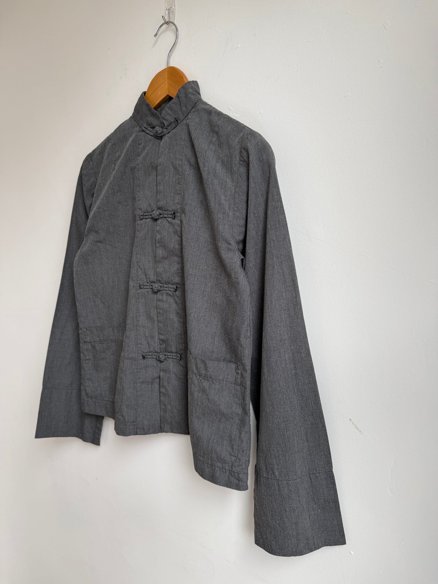 Comme des Garcons BLACK Grey China Button Shirt