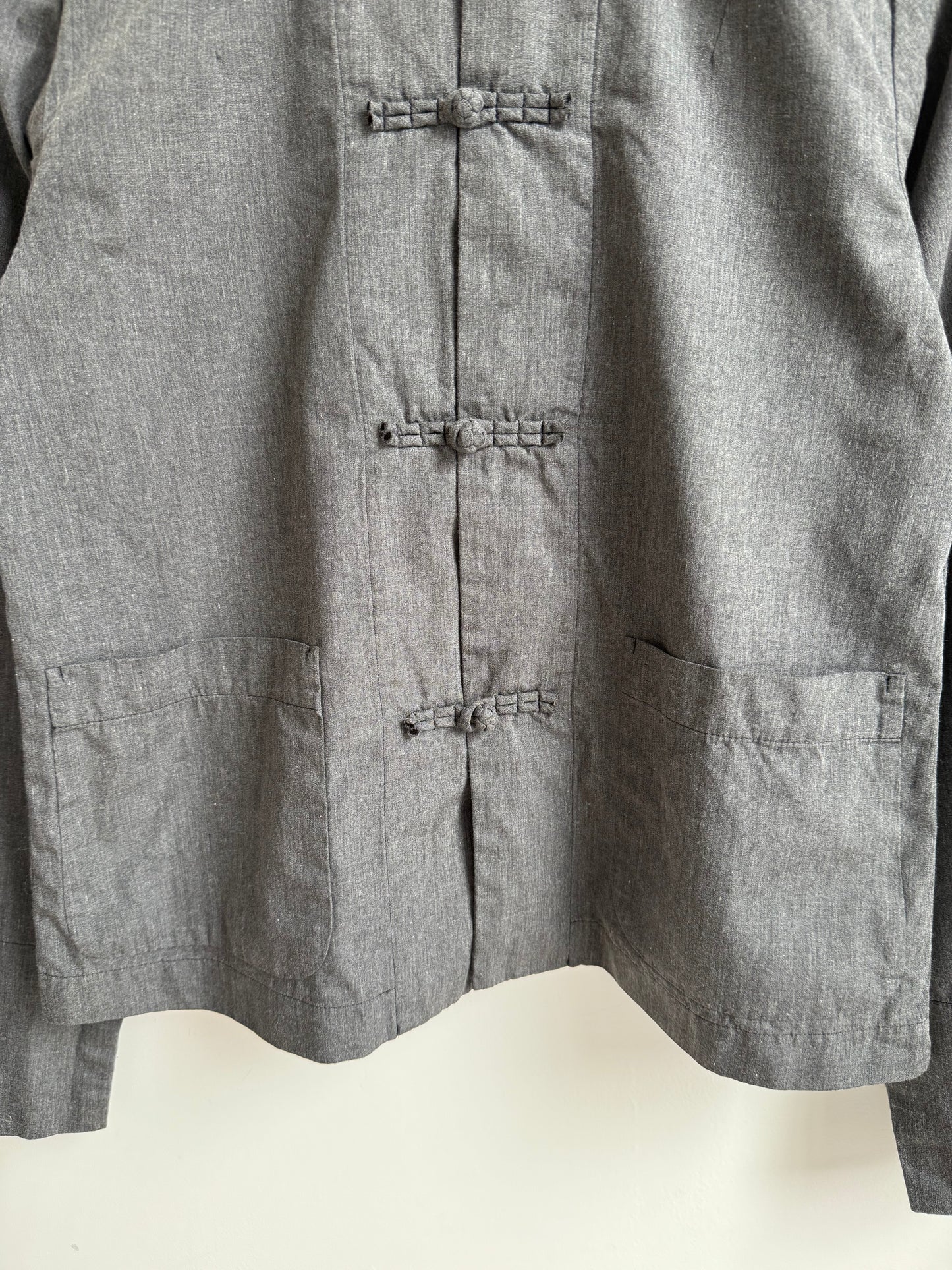 Comme des Garcons BLACK Grey China Button Shirt