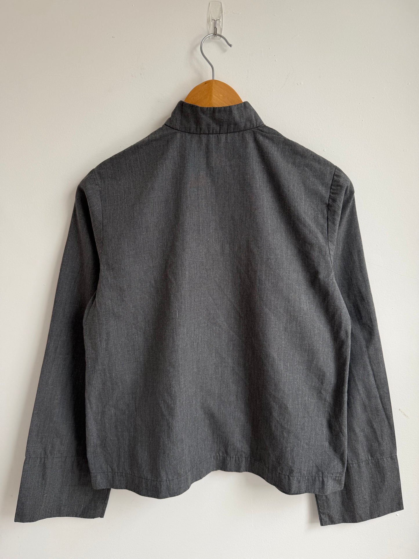 Comme des Garcons BLACK Grey China Button Shirt