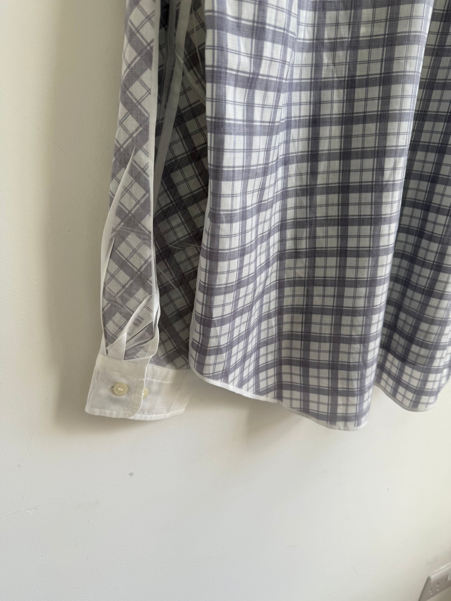 Issey Miyake Men AW01 Sheer Plaid Shirt